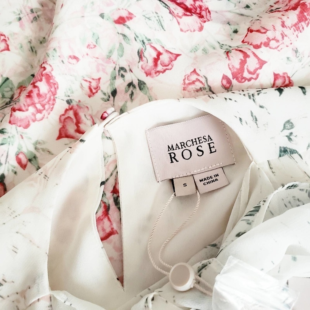 Marchesa Rose Sleeveless Blouse | Tie-Up Neck — image 4 of 5